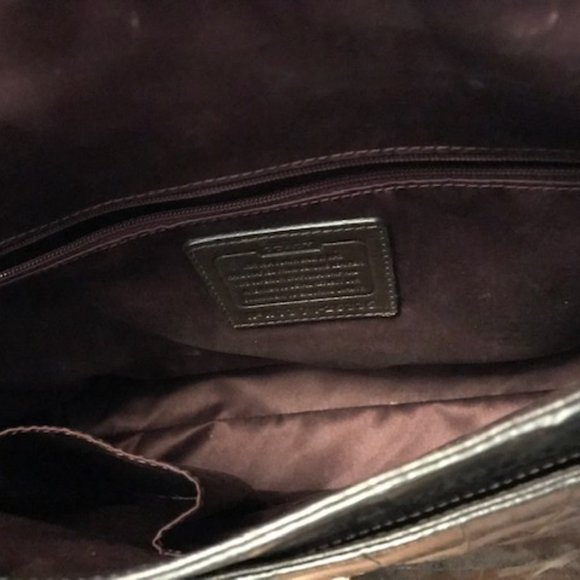 Coach Dark Chocolate Brown Purse - Picture 5 of 6